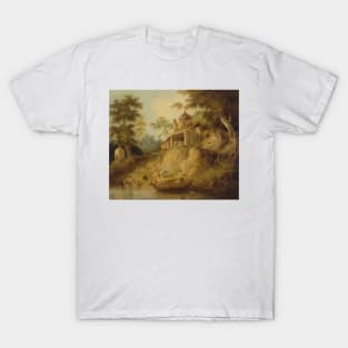 The Banks of the Ganges by William Daniell T-Shirt